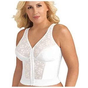 EXQUISITE FORM Fully Wireless Longline Posture Bra Retro Style 46D